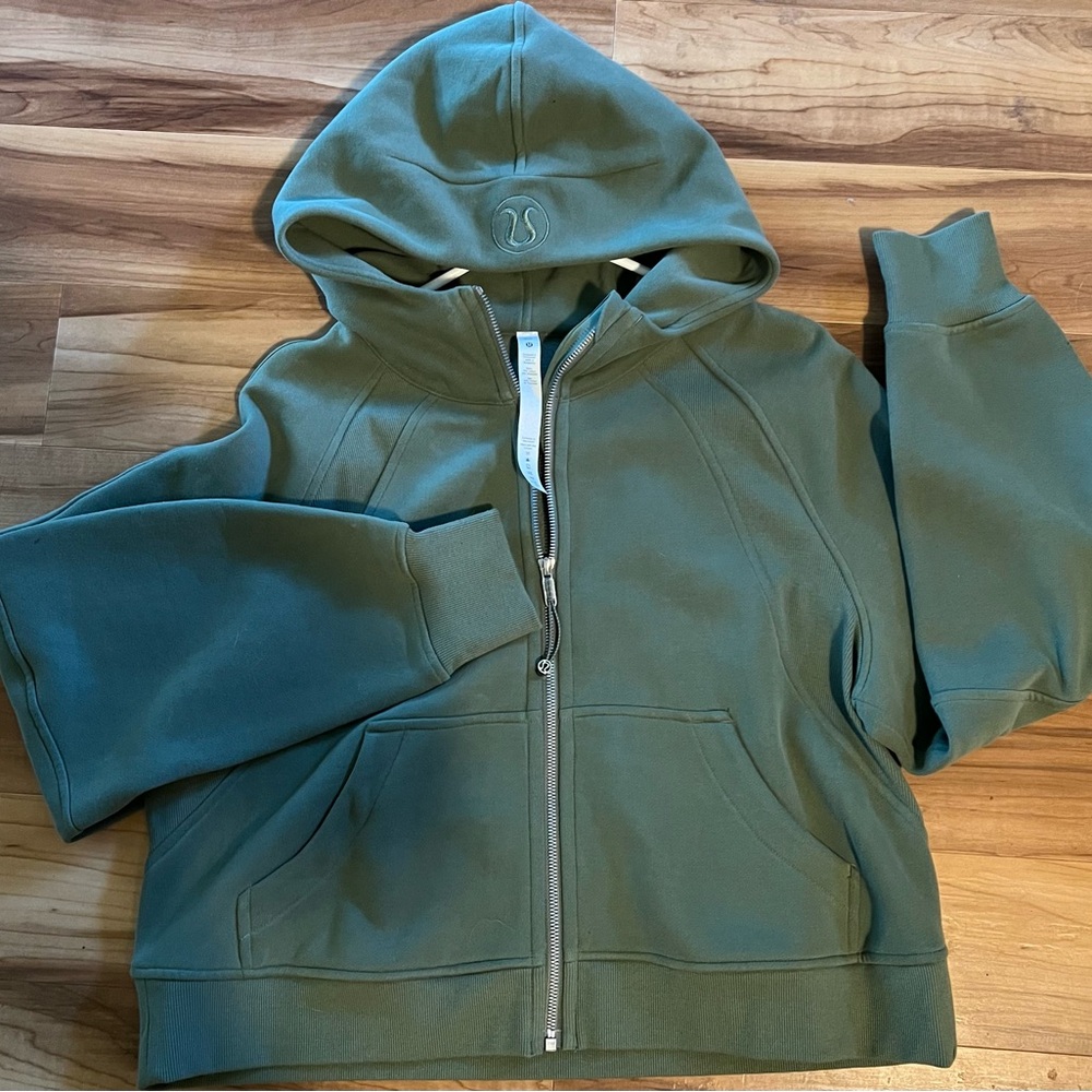 Lululemon Olive Green Zip-Up Hoodie